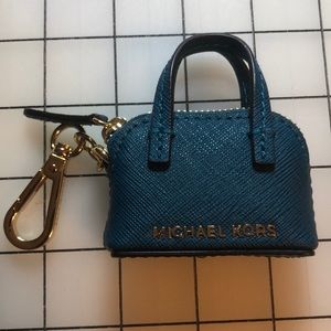 Michael Kors teal purse charm